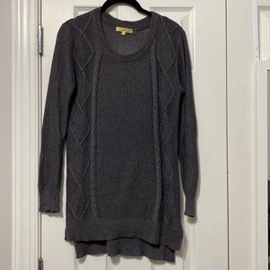 Dark gray long tunic sweater size small Modcloth